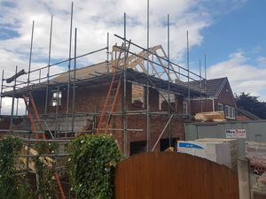 The outer shell of the new house is almost complete