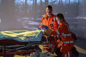 An example of the clinical simulation training suite.