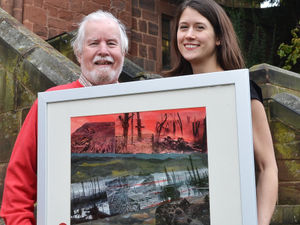 Supporting image for story: Artwork tribute to father pitched into horror on horseback