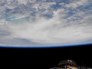 Supporting image for story: Video captures destructive Hurricane Michael from space