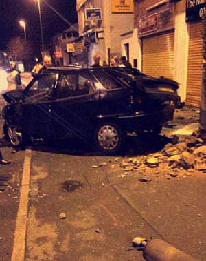 The car involved in the smash, picture: Sharnie Hazlett