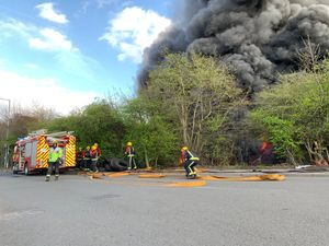Supporting image for story: Firefighters tackle tyre blaze in Wednesbury