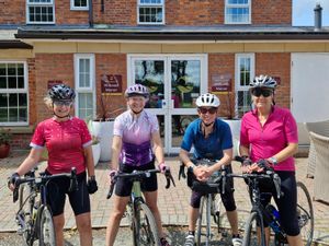 Supporting image for story: On yer bike! Ladies team up to raise awareness
