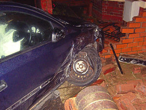 Supporting image for story: Man arrested after car hits garden wall in Telford
