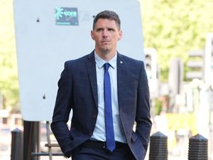 Former Cambridgeshire Police sergeant Paul Street at Westminster Magistrates’ Court, London, where he is accused of assaulting Samuel Kayode in January 2020, as well as a string of other offences