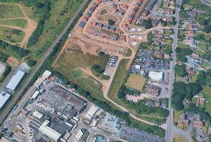 The 7.5-acre patch of land, located west of Battlefield Road, is being marketed with an asking price in excess of £1.8 million. Photo: Google