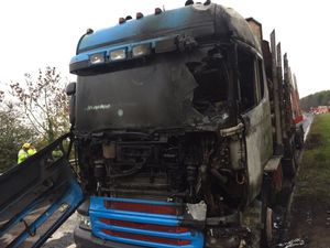 Supporting image for story: Lorry blaze causes queues on A49 near Ludlow