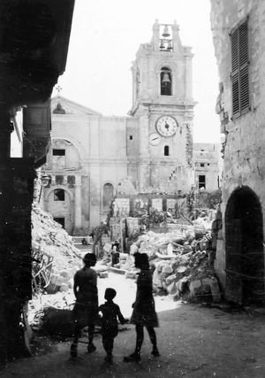 Just one of Bill's photos showing the bomb damage.