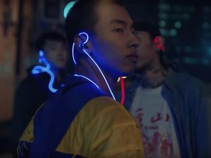 Supporting image for story: These light-up earphones are what listening to music in the future looks like