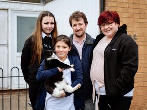 Supporting image for story:  'Stray firework' blaze family's relief at finally finding a new home 