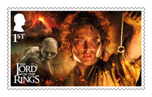 One of their new set of eight stamps in the main set that celebrates the 25th anniversary of The Lord of the Rings: The Fellowship of the Ring 