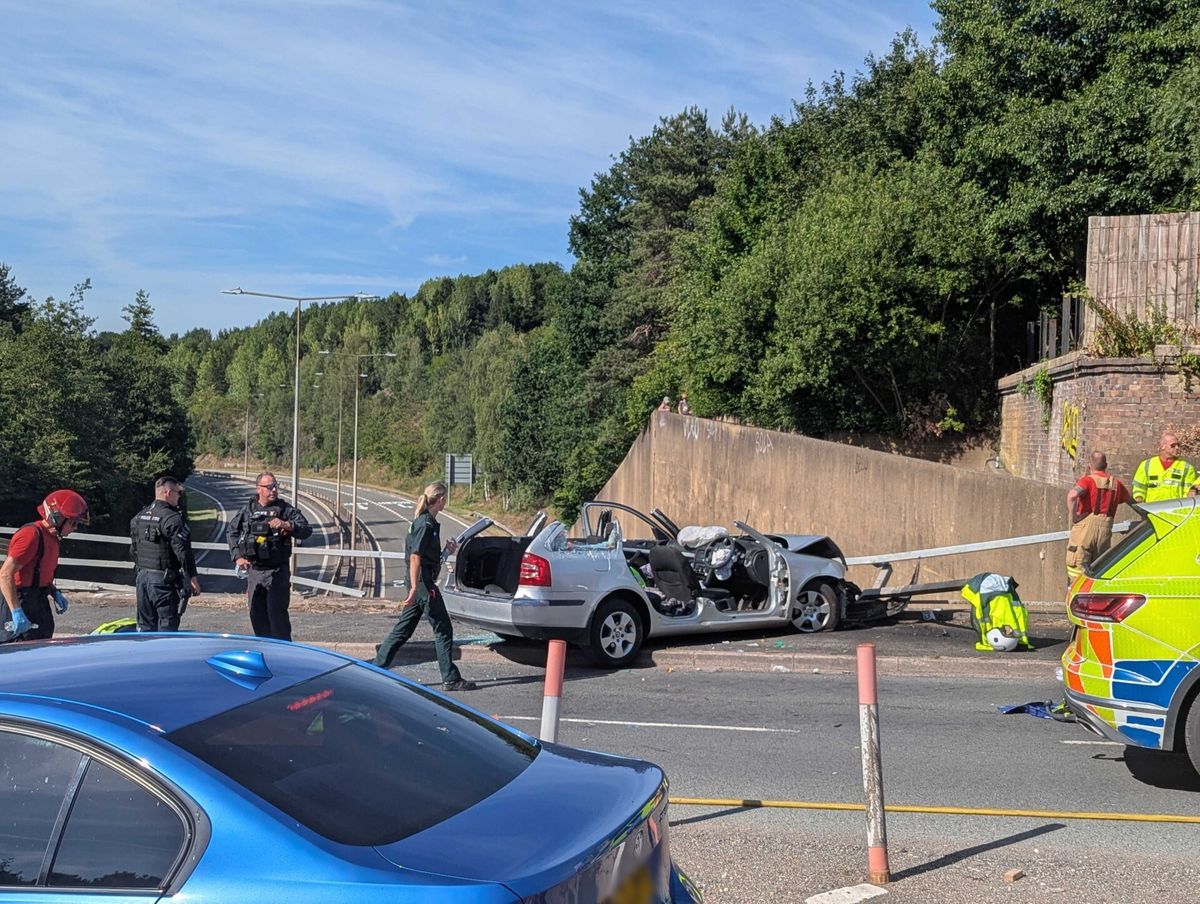 Man suffered suspected medical episode at the wheel before crash with barrier over busy A442 in Telford