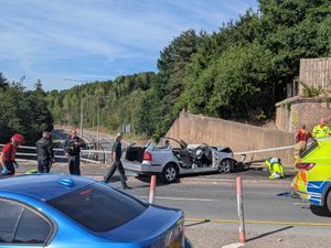 Supporting image for story: Man suffered 'suspected medical episode at the wheel' before crash with barrier over busy A442 in Telford