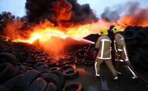 Supporting image for story: Bulletin: Fire at tyre depot