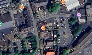 Aerial image of the area around the Carpathian Bear in Wellington. Picture: Google Maps