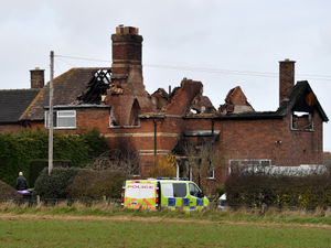 Supporting image for story: Investigation under way by fire service after blaze engulfs two Telford houses