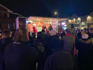 The Christmas lights switch on in Oldbury. Photo: Sandwell Council