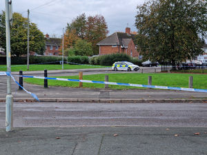 Police at the junction of Old Heath Road, Deansfield Road and Eastfield Road