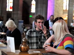 Supporting image for story: Hundreds pour into Ludlow church for ale festival