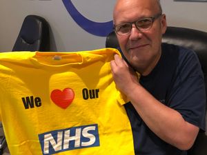 Supporting image for story: Staffordshire boss whose life was saved by hospital staff launches T-shirts fundraiser