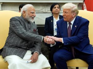 Supporting image for story: Modi meets Trump in visit aimed at boosting US-India relationship