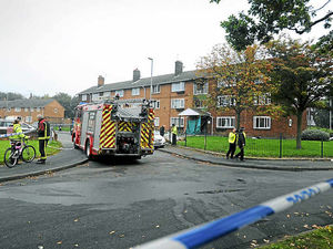 Supporting image for story: Man dies as fire rips through Willenhall flats