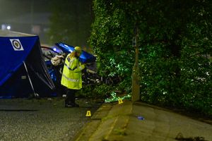 The scene of the crash on Oldbury Road, Smethwick. Photo: SnapperSK.
