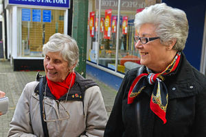 Different experiences – Sheila Handley, left, and Barbara Terrington