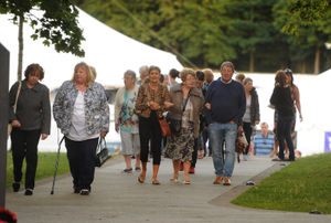 Disappointed audience members leave after Collabro cancelled their concert