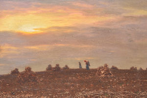 Ivan Fedorovitch Choultsé’s Russian countryside landscape sold for £7,000.