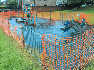 Supporting image for story: Thieves steal 150ft of Cannock play area railings