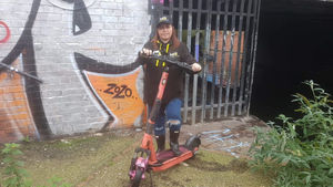 The e-scooters were dumped in the canal