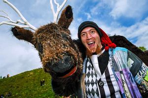 Loco Leo from Leo's Loco Circus with the Great Stag