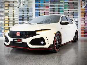 Supporting image for story: Honda Civic Type R gets life-size Lego treatment