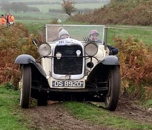 Charlotte Bowyer and friends in their 1928 Ford model A