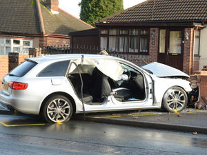 Supporting image for story: Men left in 'serious condition' after car hits wall in Bilston