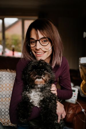 Emily Monk and her dog