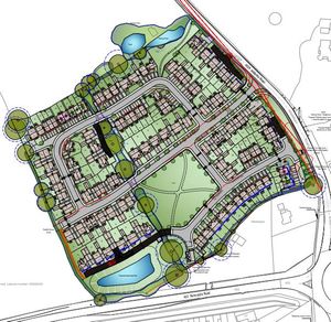 The planned layout of the new development. Picture: Shropshire Council planning portal.