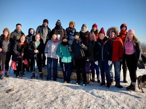 Supporting image for story: Walsall school team brave snow in first Yorkshire Three Peaks training walk