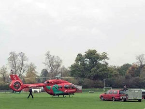 Supporting image for story: Man airlifted with serious injuries after accident at Chirk AAA sports ground