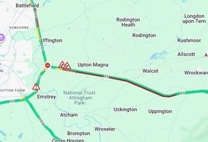Emergency services were dealing with a multi-vehicle crash on the A5 near Shrewsbury on Monday morning. Image: AA Traffic News