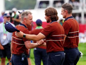 Supporting image for story: Luke Donald eyes Ryder Cup history after tensions boil over on fiery second day