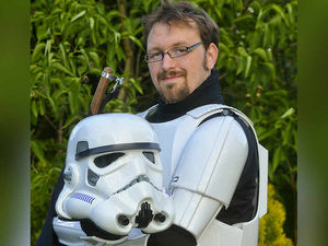 Supporting image for story: May the fourth be with Whitchurch Star Wars fan Ashley as he walks up England's highest mountain