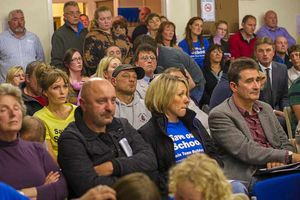 There was a big turn out for the meeting