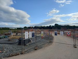 The construction site at the end of Knights Way. Picture: LDRS