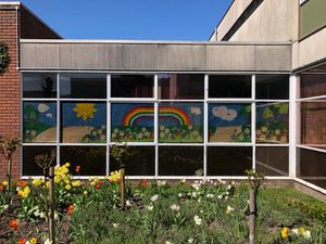 Supporting image for story: Rainbow at Market Drayton library to spread joy