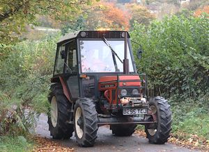 Builth's Nigel Gethin with his Zetor