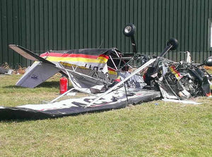 Supporting image for story: Telford microlight crash man wins payment case after aircraft nose-dived 100ft