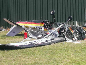 Supporting image for story: Telford microlight crash man wins payment case after aircraft nose-dived 100ft