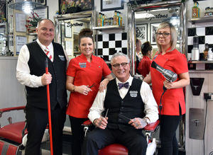 From left, Robert Wilkes, Charlotte Winters, Mark Egerton and Sarah Barnes 